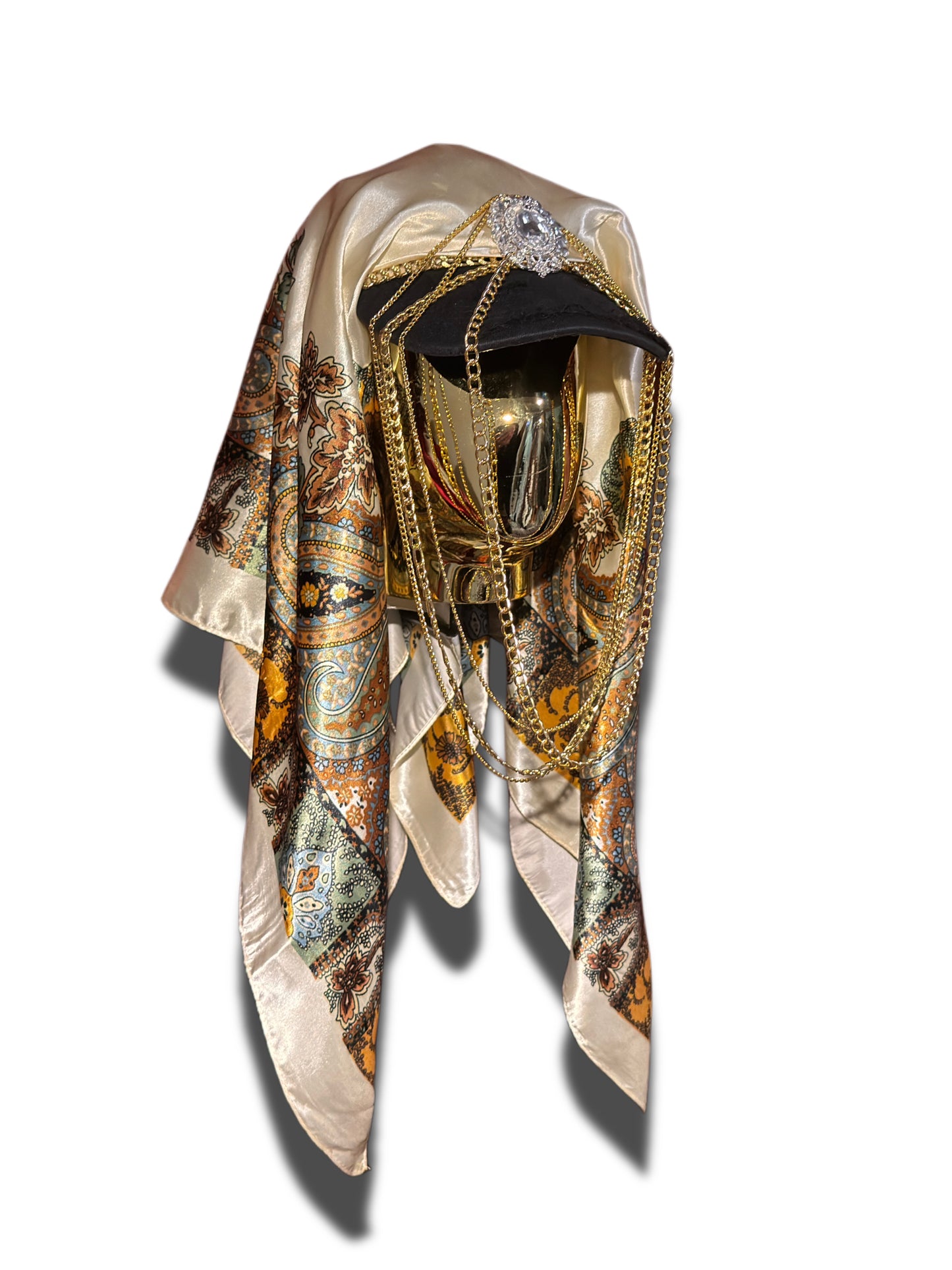 GOLD DUST SCARF HAT